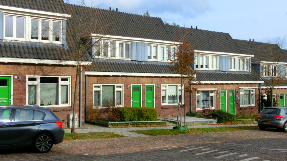 huizen met groene deuren geitenkamp